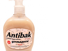 Мыло жидкое Аромика Antibac 330мл. Дегтярное Белое доз.6118