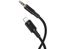 Кабель BOROFONE BL25A AUX 3.5мм 1м черный