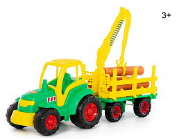 Трактор 8229 Чемпион +прицеп-лесовоз