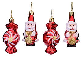 Фигурка S2214 Дед Мороз и конфетка 1шт