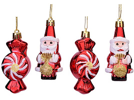 Фигурка S2214 Дед Мороз и конфетка 1шт