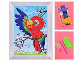 Алмазная мозаика 17,5*23,5 00-7600 Попугай