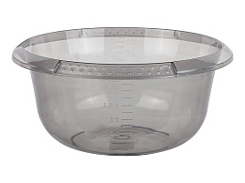 Миска пластик 3л 400314 дымч./графит прозр.