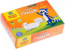 Гуашь 6цв. Мульти-Пульти ГК_10268 Енот в Греции 17,5мл.