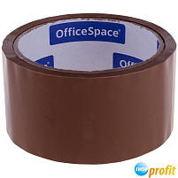 Скотч 50*66 (40м) OfficeSpace КЛ_4216 38мкм, коричневый, ШК