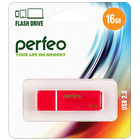 Флеш-драйв Perfeo USB 16Gb C01 красный