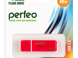 Флеш-драйв Perfeo USB 16Gb C01 красный