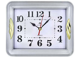 Часы настенные Atlantis 25*20 TLD-6069А серебро