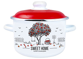 Кастрюля эмаль 4л 6RD201M Apple Tree