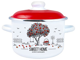 Кастрюля эмаль 4л 6RD201M Apple Tree