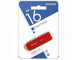 Флеш-драйв Smart Buy 16Gb SB16GBDK-R Dock Red красный