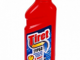 Средство для труб Тирет Гель Турбо д.канализ.труб 500мл.0807