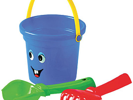 Песочный набор №29 2211 ведро, совок, грабельки