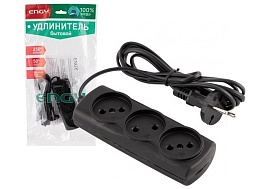 Удлинитель 1,7м*3р Engy Эконом черный 220805/186746