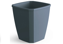 Кашпо цветочное 2,4л Луанж С371 чернильно-серое