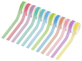 Скотч декоративный MESHU MS_64832 "Macaron", 12шт, бумажный бокс