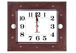 Часы настенные Atlantis 24*20 0051 коричневые