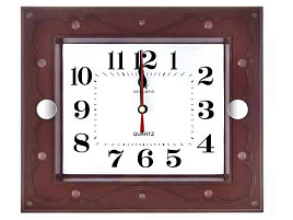 Часы настенные Atlantis 24*20 0051 коричневые