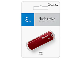 Флеш-драйв Smart Buy 8Gb CLUE Burgundy SB8GBCLU-BG бургунди 3011