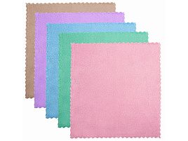 Салфетка Микрофибра 3шт.30*30см 180гр.универсал Пастель