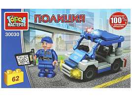 Конструктор Брик 30030-KK Полицейский с машиной 62дет