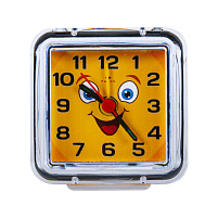 Будильник В1-015 Смайлик с улыбкой прозрачный