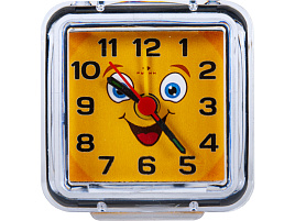 Будильник В1-015 Смайлик с улыбкой прозрачный