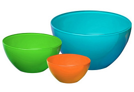 Набор салатников стекло 3пр 1223-Н7 Трио Лофт