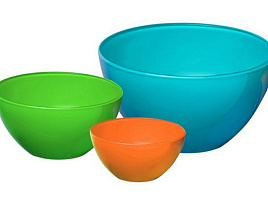 Набор салатников стекло 3пр 1223-Н7 Трио Лофт