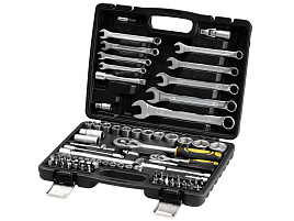 Набор инструментов Kolner KTS 82.82 предмета в кейсе(ключи гаечные,торцевые головки,трещетки,,отвертки..)