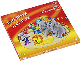 Пластилин 30цв. Мультики 210119_04 600гр. со стеком