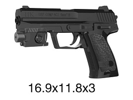 Пистолет пневматический 100002053 с лазер.,прицелом