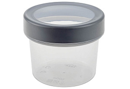 Банка для сыпучих пластик 0,5л Оптим графитовый М1476