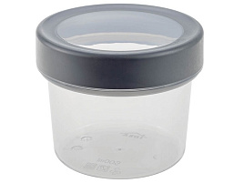 Банка для сыпучих пластик 0,5л Оптим графитовый М1476