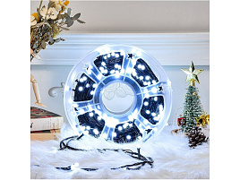 Электрогирлянда бабина провод 50м белая