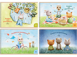 Альбом для рисования 40л. на спирали BG АР4гр40 12853 "Мои истории"