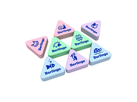 Ластик Berlingo BLc_00350 "Zoo", треугольный, термопластичная резина, 28*24*10мм