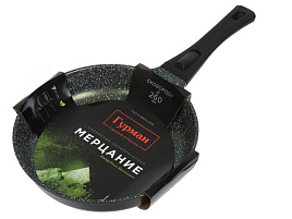 Сковорода 26см Гурман б/кр Мерцание ГМ2601ИБС/9659 изумрудный бриллиант