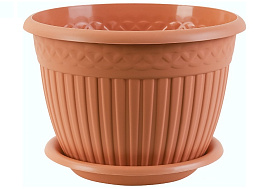 Кашпо цветочное 3л Византия КШ-4468 карамель
