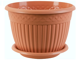 Кашпо цветочное 3л Византия КШ-4468 карамель с/п
