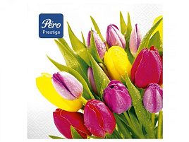 Салфетки 33*33 2-сл Pero Весенние цветы 20шт.