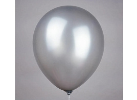 Шар надувной 12" Металлик серебро (50шт) ч16152