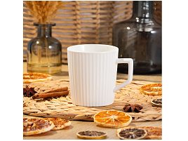 Кружка 350мл 453452/ZPX222210-4 Эльзас белая в/уп