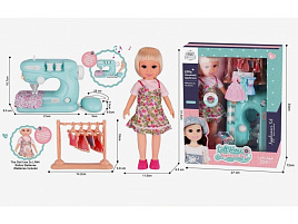 Игровой набор YM23-1H Кукла с аксесс. свет. звук. 27*12*34