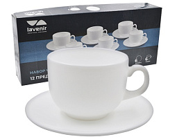 Сервиз чайный 12пр CB210-12 WHITE