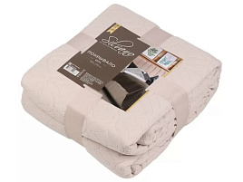 Плед-покрывало 260*220 Silvano Ультрасоник Юла молочное 471479/2886