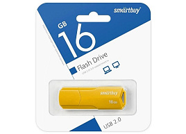 Флеш-драйв Smart Buy 16Gb SB16GBCLU-Y CLUE Yellow желтый 3073