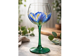 Бокал для вина 306-Н9Д Бутон. Фиалка 650мл 1шт