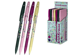 Ручка Erich Krause 63077 R-301 Stick Floral Soul 0.7, цвет чернил синий