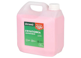 Грунтовка водно-диспер Русские узоры Оптима д/вн.раб,глуб.проникн. 3л R107/8875